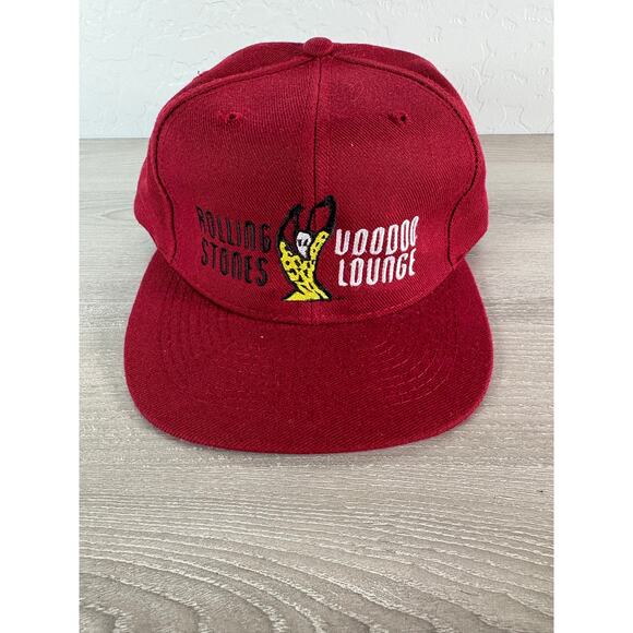 Vintage Rolling Stones Voodoo Lounge Tour Snapback Hat 90s Otto Cap Taiwan - Picture 1 of 6